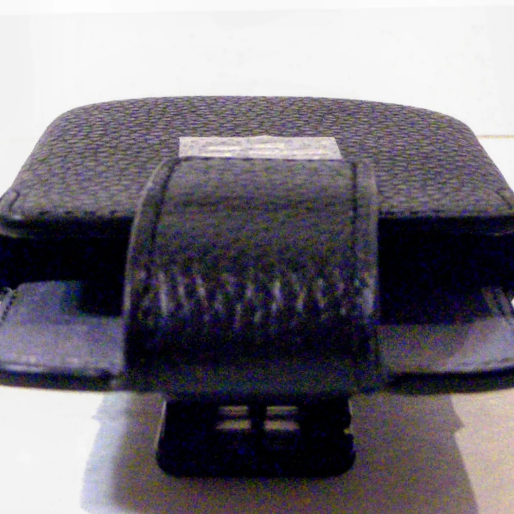 Leather Swivel Holster for Rim BlackBerry Q10 - Black